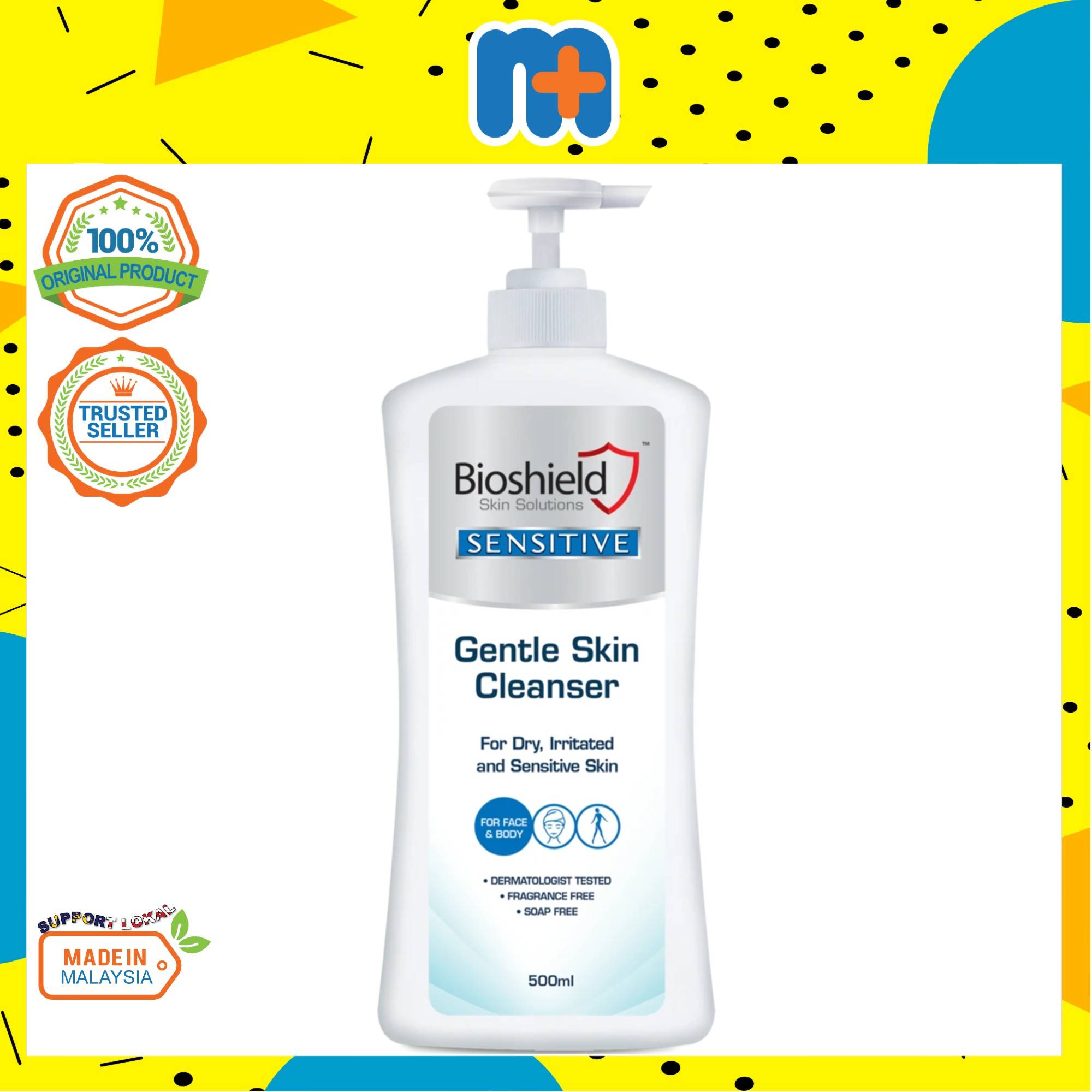 [MPLUS] BIOSHIELD Sensitive Gentle Skin Cleanser 500ml